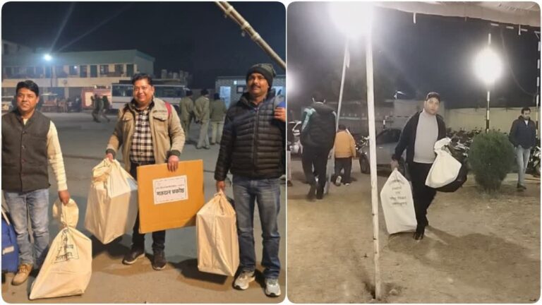 वोटिंग के बाद कड़ी सुरक्षा के बीच स्ट्रॉन्ग रूम में रखी गई मतपेटियां, अब मतगणना का इंतजार