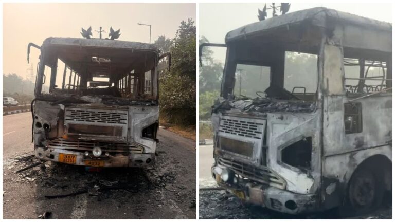 उत्तराखंड में नए साल के पहले दिन बस में लगी आग, बाल-बाल बचीं 15 जिंदगियां